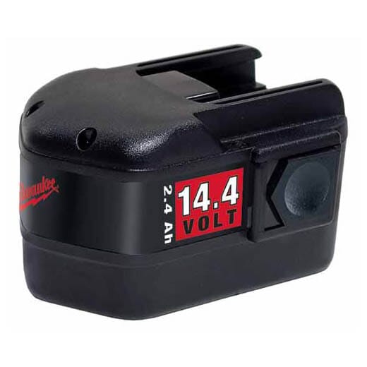 Milwaukee; Rechargeable Slide Style Cordless Battery Pack, 2.4Ah NiCd Battery, 14.4V | Milwaukee Electric Tool 48-11-1024 MIL148-11-1024